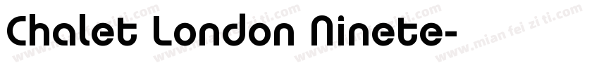 Chalet London Ninete字体转换